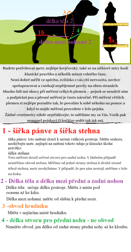 Vozík pro psa na podporu zadních nohou XXL nad 50 kg