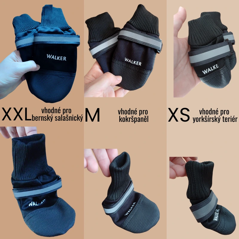 Botička ochranná Walker Comfort kůže/nylon 2ks