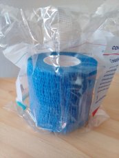 Obinadlo elastické samofixační 5cmx4,5m modré