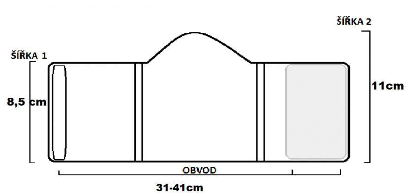 Plena pro psa - pás 1ks - XXL 75-92cm