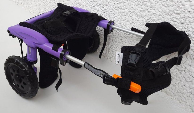 Invalidní vozík pro psa 3D tisk fialová