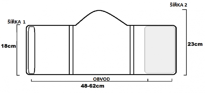 Pleny pro psa -  pásy 2ks -  L 48-62cm