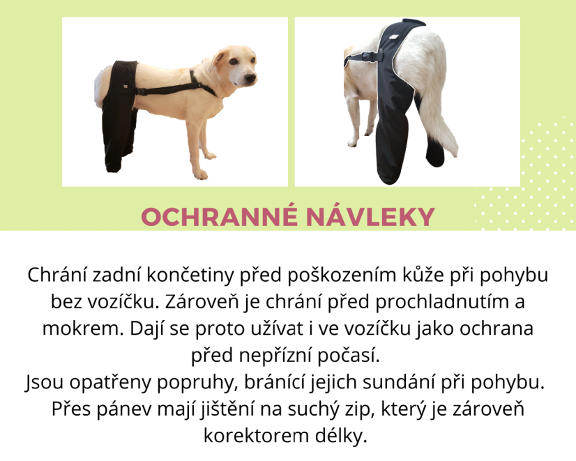 Návleky na nohy s jištěním