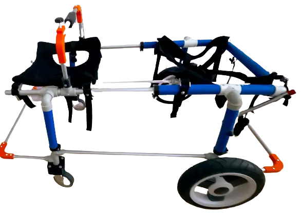 Invalidní vozíček na podporu všech 4 končetin - čtyřkolka XL 25 -50kg