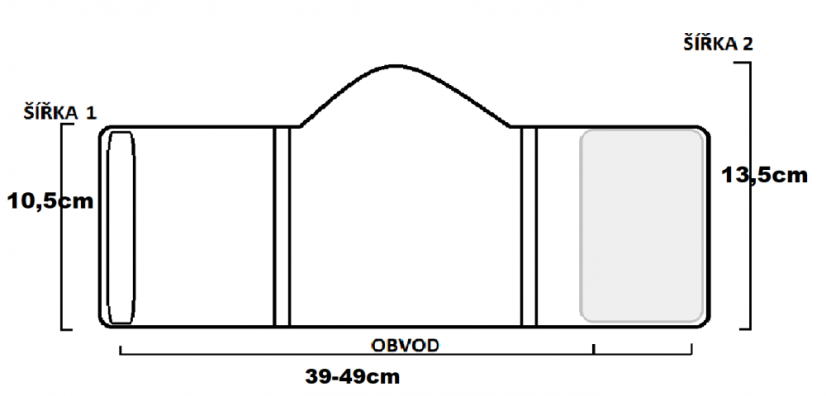 Pleny pro psa - pásy 2ks - M 39-49 cm