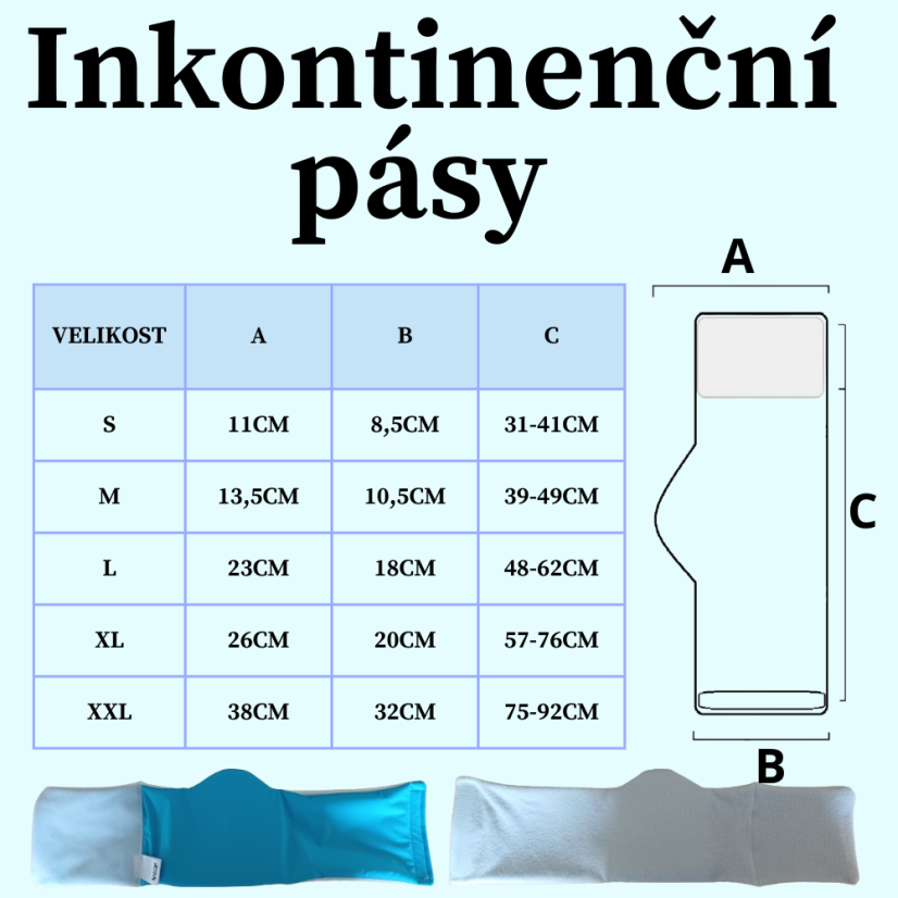 Pleny pro psa - pásy 2ks -  XXL 75-92cm